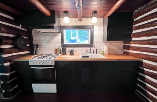 East Stroudsburg Cabin | Cozy Chic Creekside Log Cabin