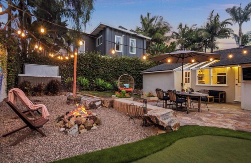 Village of La Jolla House | Cozy Coastal Stay Hot Tub & Putting Green