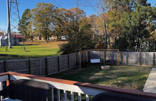 Kannapolis House | Cozy house, Fenced in backyard w/firepit & swing. Minutes from Downtown