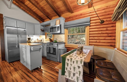 Running Springs Cabin | Cozy Log Cabin w/Hot Tub, Mountain Views+King Beds