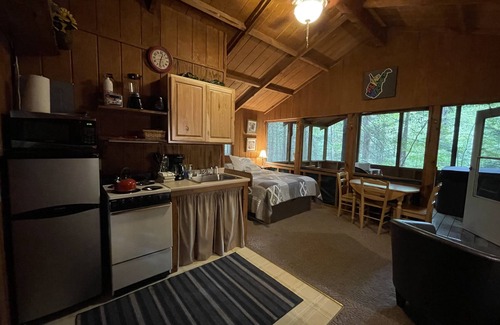 Victor Cabin | Cozy Romantic Cabin with Hot Tub on Screened Porch