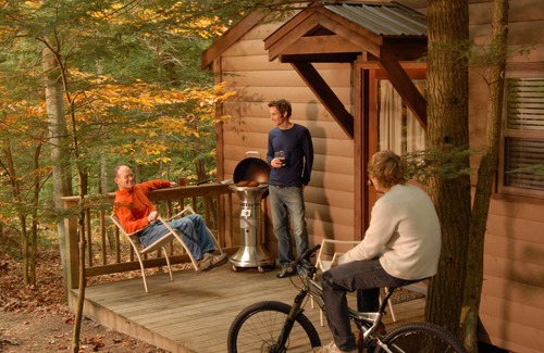 Victor Cabin | Cozy Romantic Cabin with Hot Tub on Screened Porch