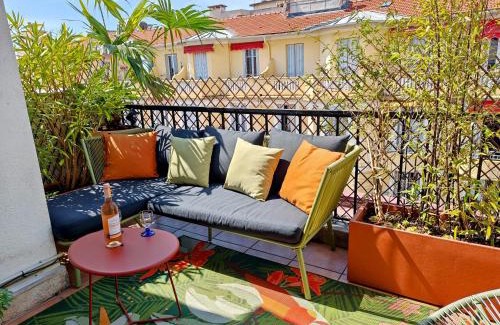 Gambetta Apartment | Cozy roof terrace near Promenade des Anglais - AC