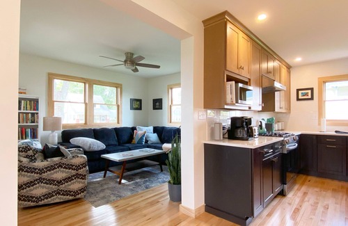 Leland House | Cozy rural retreat in fully updated, small-town farmhouse