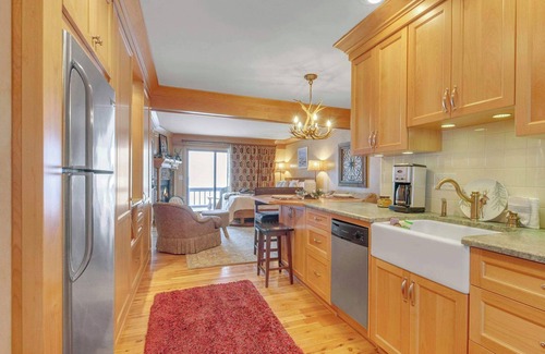Ellicottville Apartment | Cozy Studio with Fireplace, King Bed, A/C