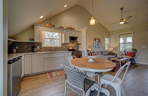 Hayesville House | Creekfront Hayesville cottage with beautiful sunrise and sunset views!