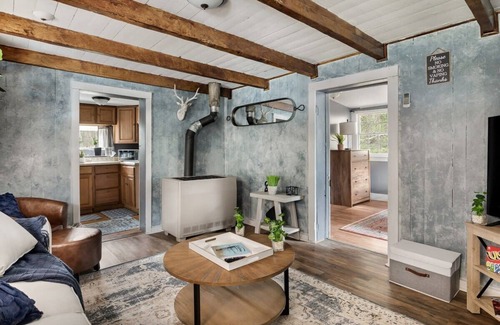 Mount Jackson Ski Chalet | Creekside Cabin w Hot Tub, Fire Pit, Grill, WiFi!