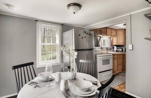 Mount Jackson Ski Chalet | Creekside Cabin w Hot Tub, Fire Pit, Grill, WiFi!