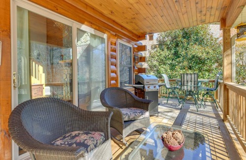 Waynesville House | Creekside Cabin with Fire Pit and Hot Tub on Hemphill