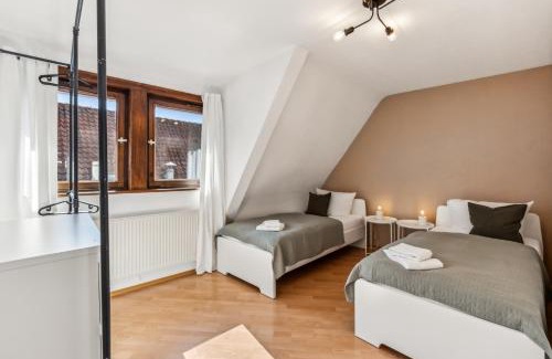Gifhorn Apartment | CREW BEDS - APARTMENT in Gifhorn City für 4 Personen- 50m2, 2 Zi, 4 Einzelbetten, Free Kaffee, WiFi & Parking - 24h CHECK IN
