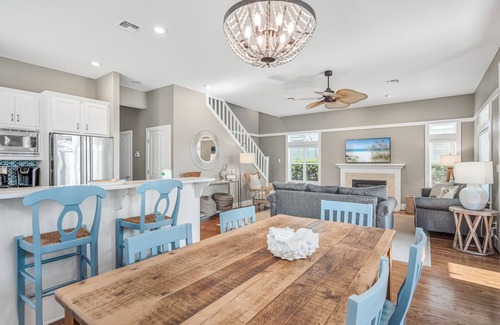 Crystal Shores House | Crystal Beach ~ Short Walk to the Beach ~ Open Living Area ~ Outdoor Seating