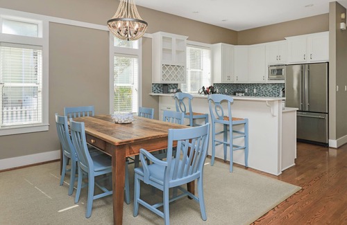 Crystal Shores House | Crystal Beach ~ Short Walk to the Beach ~ Open Living Area ~ Outdoor Seating
