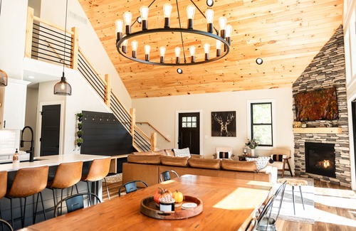 Thompsonville House | Crystal Mountain Retreat: Private Betsie Riverfront & Recreational Trail Access