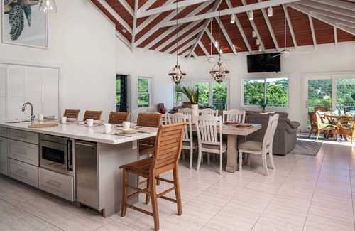 Fish Bay Villa | Crystal Shores Estate, Beautiful Island Estate Overlooking Fish Bay w/Large Saltwater Pool