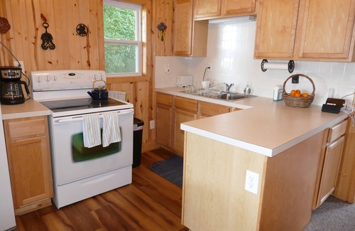 Grant Cottage | Cute lakefront cottage on all-sport Little Sand Lake