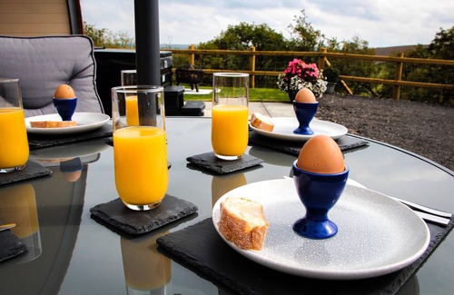 Newcastle-on-Clun Cottage | Cwm Hapus - Glamping Pod with Hot Tub Sleeping 4 guests, Pet Friendly