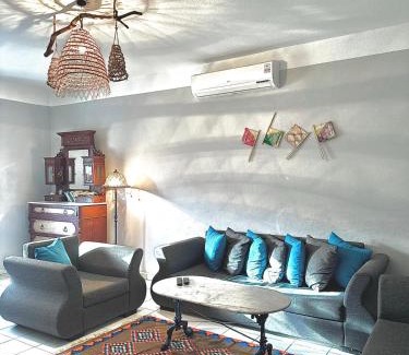 El Maamoura House | Dar Fatma Maamoura Walk to Beach Tunisian Getaway