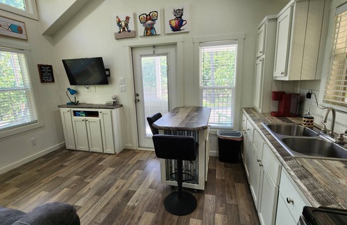 Clayton House | Dark Sky Guest House on Flagpole Mtn; King Bed w/Loft, view of Sardis Lake