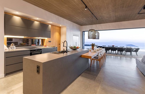 Gavrio Villa | Dazzling Andros Villa | Villa Mimosa | 5 Bedrooms | Saltwater Infinity Pool.