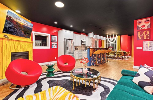 Asheville House | Decadent W Asheville Home, Rooftop Hot Tub & Views