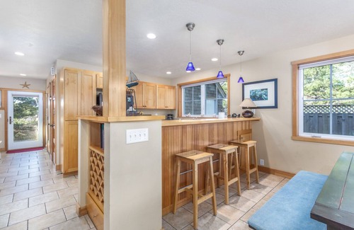 Shorepine Village House | Delightfully Decorated Home Walking Distance to the Beach, Fireplace, Deck, BBQ