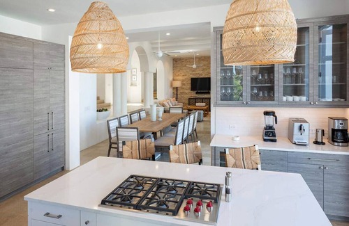 Long Bay Village Villa | Deluxe white 5 bedroom villa with sea view