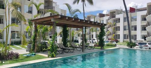 Manzanillo Apartment | Departamento en condominio con alberca y área infantil