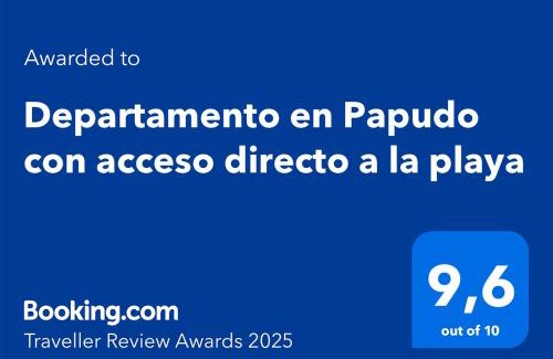 Papudo Apartment | Departamento en Papudo con acceso directo a la playa