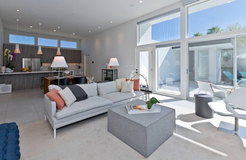 Racquet Club West House | Desert Haven Luxe Oasis with pool/jacuzzi, mountain views and minimalist design