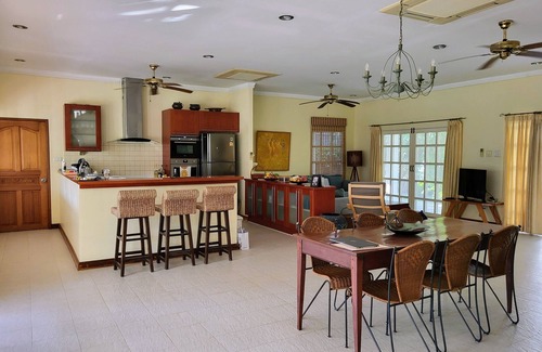 Khao Takiab Villa | Designer Beach-side Villa with Lovely Garden, Pool and Outdoor bathroom
