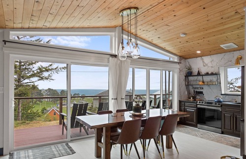 Shelter Cove House | Designer Home with Ocean View Hot Tub