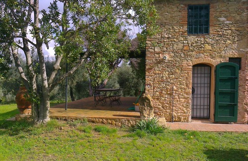 Guardistallo House | detached Cottage with garden and breathtaking view to the seaside and Tuscan hil