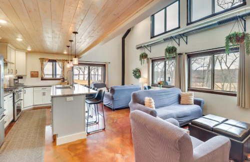 Ashby House | Dock and Furnished Patio Minnesota Lake House