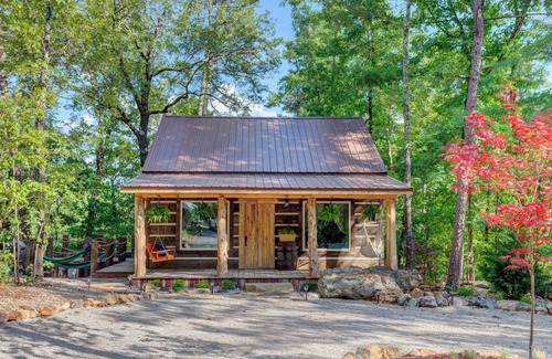 Hot Springs Cabin | Dock Holiday at Fox Pass Cabins with Private Hot Tub