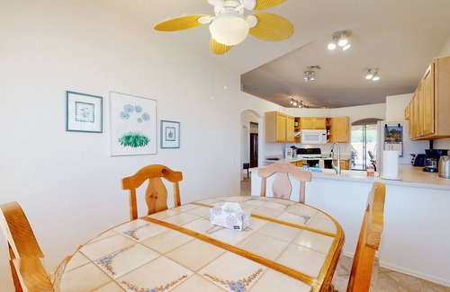 Rancho Vistoso House | Dog-friendly desert home with mountain views, enclosed yard, grill, W/D, and AC