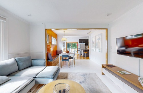 Brevard House | Dog-friendly downtown retreat with 2 kitchens & large fenced yards