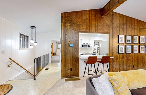 Crellin House | Dog-friendly home near state parks with firepit, pool table, fireplace, & decks