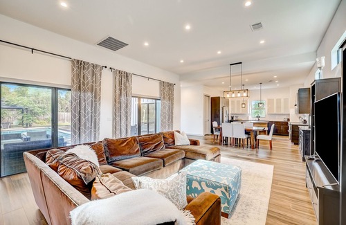 Hudson Bend House | Dog-friendly home with pool, grill, central AC, & Washer/Dryer