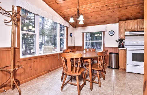 Three Lakes Cottage | Dog-friendly lakefront cottage with private dock, firepit, grill & washer/dryer