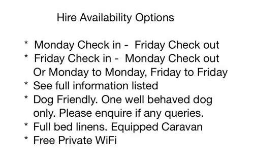St George House | Dog Friendly Lovely Caravan 4 Berth Towyn North Wales Read full host details before booking Mon in to Fri out Fri in to Mon out Mon to Mon Fri to Fri ONLY