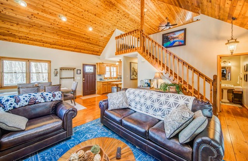 Big Canoe House | Dog-friendly retreat with hot tub, wood fireplace, pool table, & enclosed yard