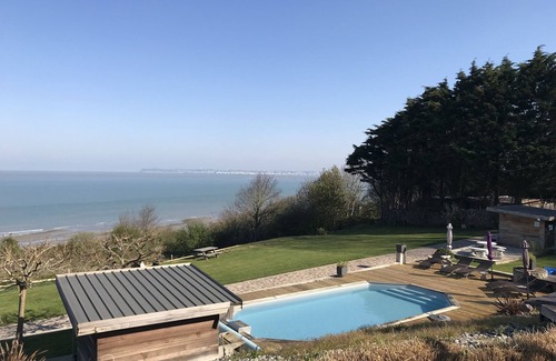 Villerville Cottage | Domaine du Grand Bec - Le Tennis, swimming pool, tennis, beach, sea view