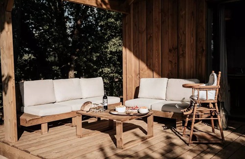 Saint-Amand-de-Coly Ski Chalet | Domaine Saint-Amand - Wooden house 3 Rooms 6 People 2 Bathrooms Air conditioning