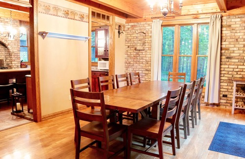 Douglas County Cottage | Dowling Lakefront Lodge: Dock, Game Room, Firepit, Fireplace