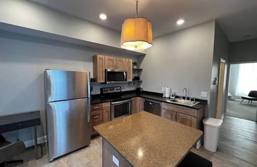 Dubuque Apartment | Downtown Spa Sanctuary with a View!