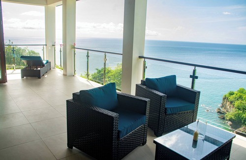 Marigot Bay Apartment | Dream Caribbean Sea Views in Marigot, Saint LucianA wine lovers paradise