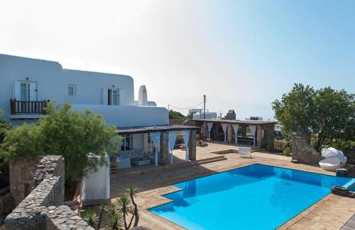 Agios Ioannis Villa | Dreamy Boho 5bed Villa with Pool and Ocean View