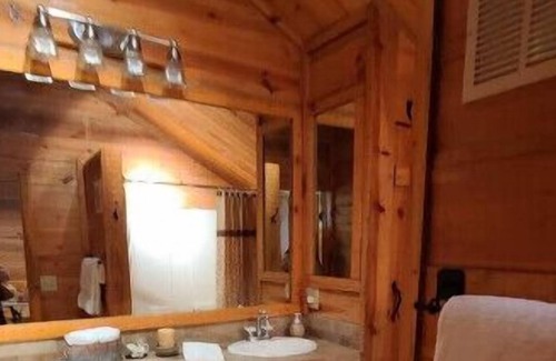 Saluda Cabin | Dreamy log cabin off a country road, short hike to waterfalls. Pet friendly.