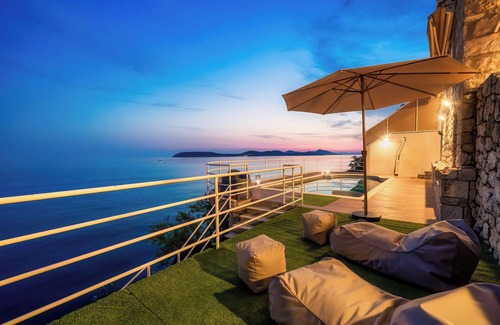 Lozica Villa | Dubrovnik Private Beach and Pool Charming Seafront Villa For 10