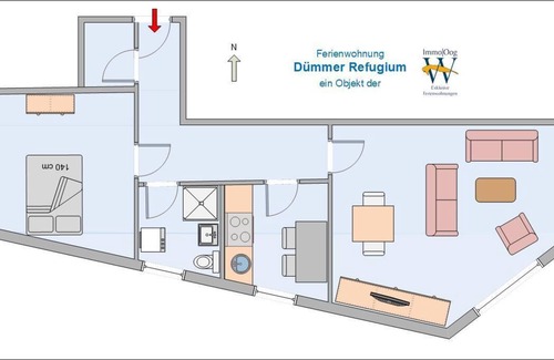 Lembruch Apartment | Duemmer Refugium - Apartment for the young family